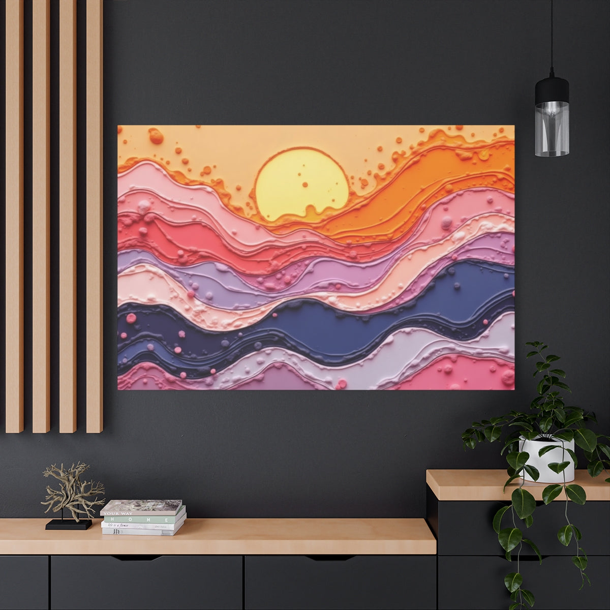 Sunset Symphony in Pastel Waves