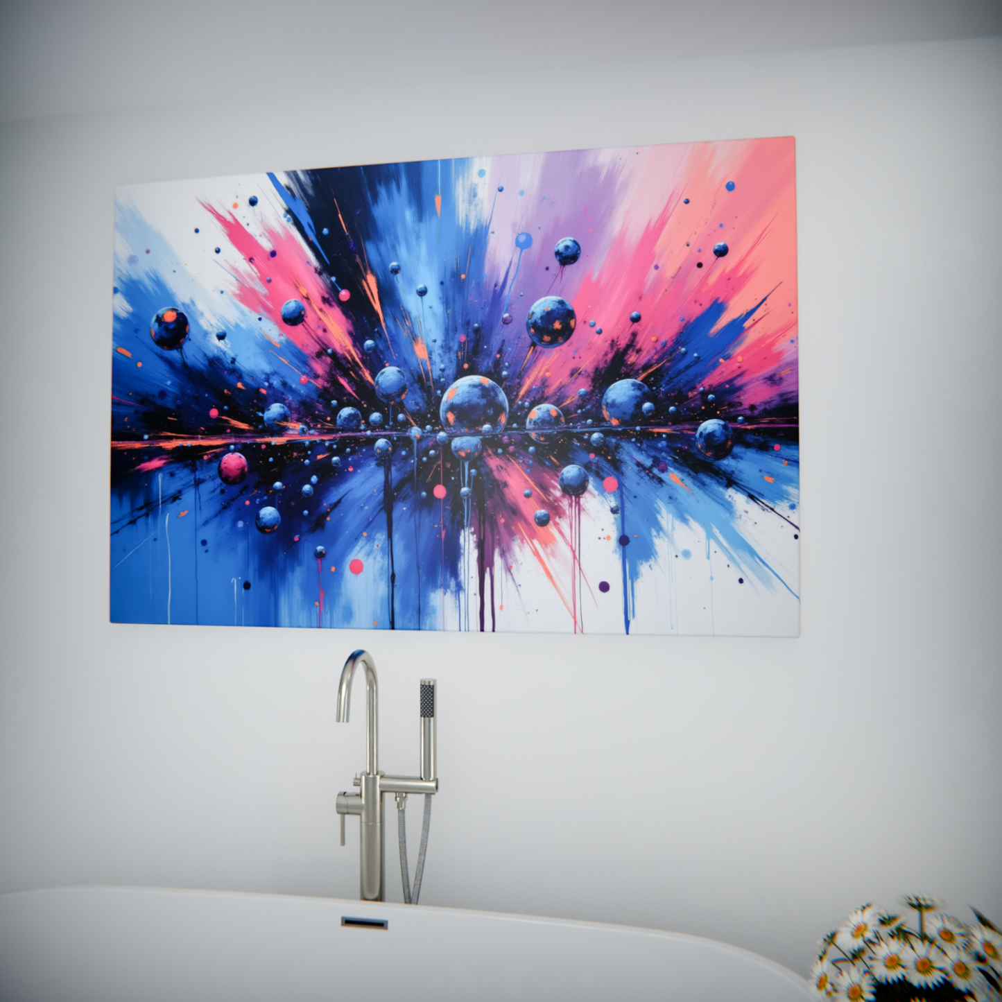Explosive Collision of Colors and Spheres