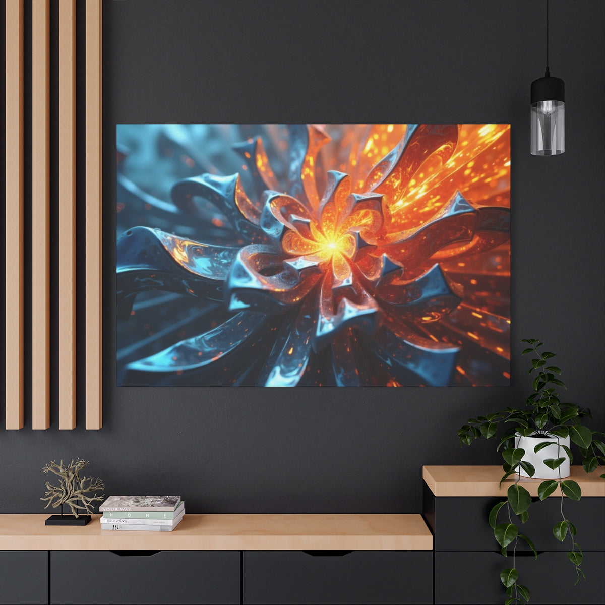 Fiery Metallic Blossom