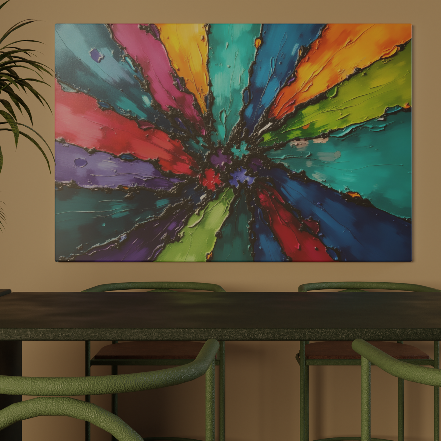 Explosion of Vibrant Colors