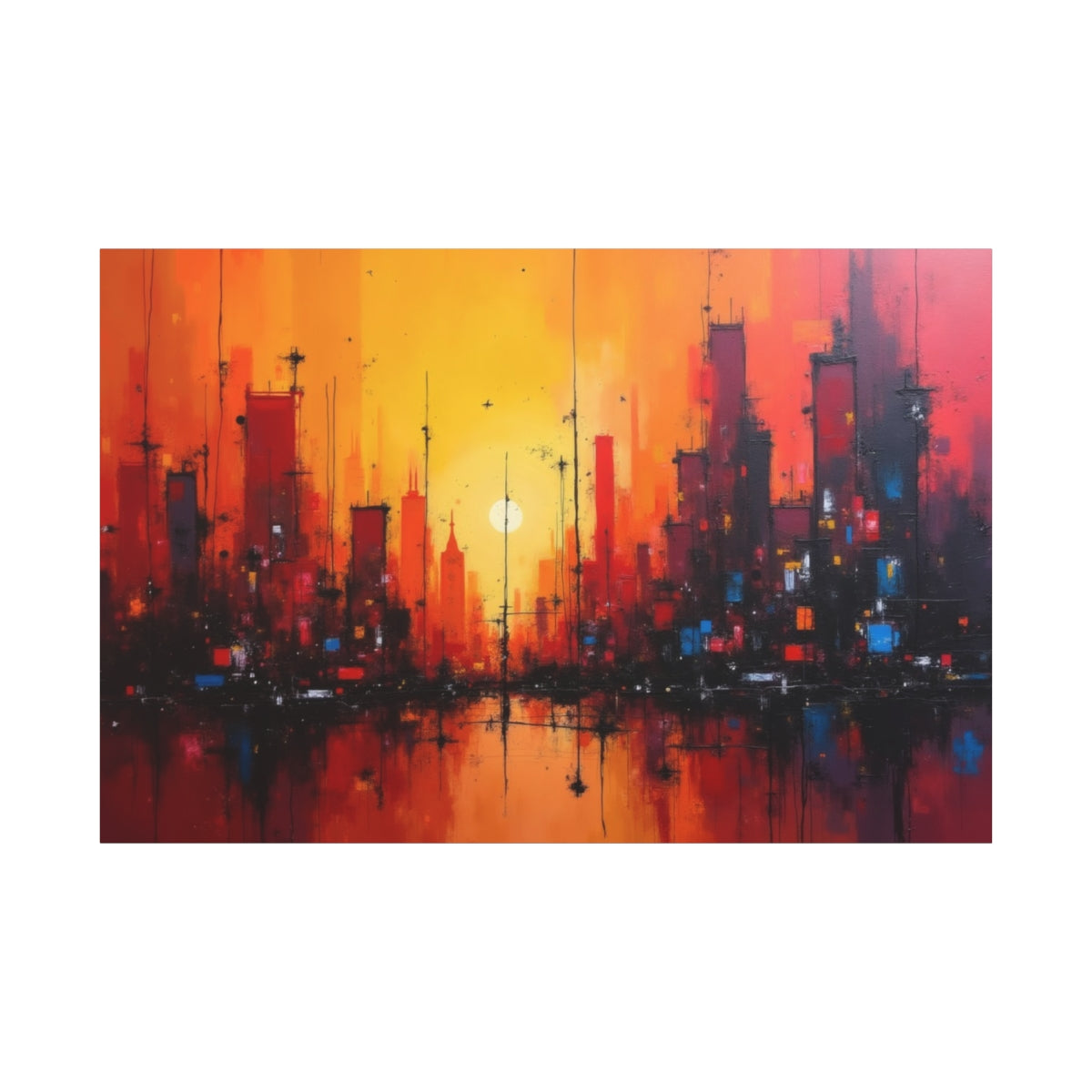 Sunset Symphony: Urban Silhouettes