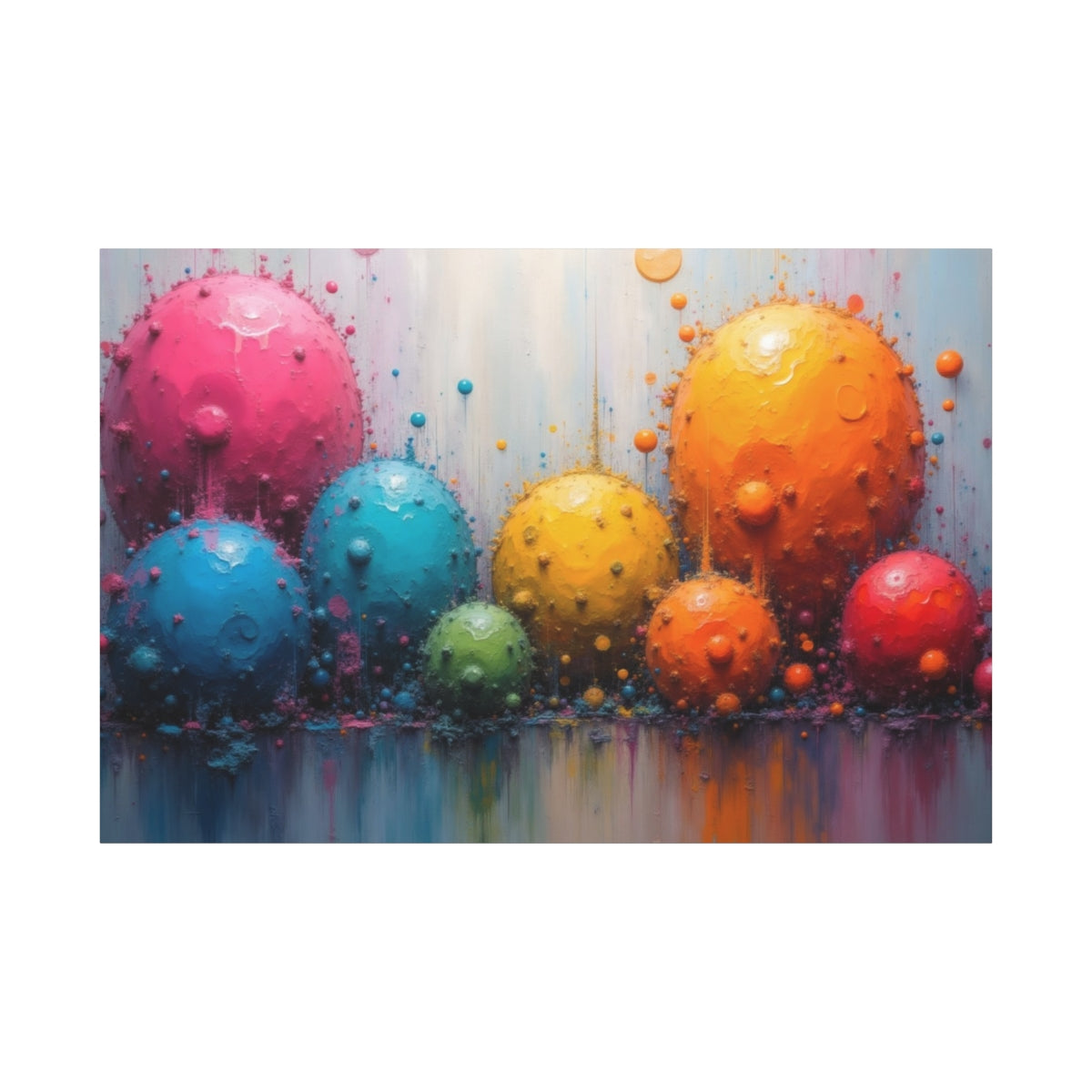 Burst of Colorful Spheres