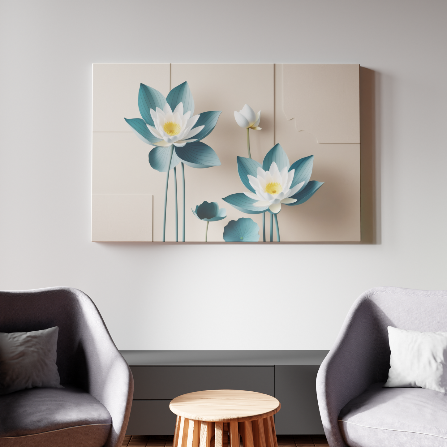 Tranquil Lotus Blooms