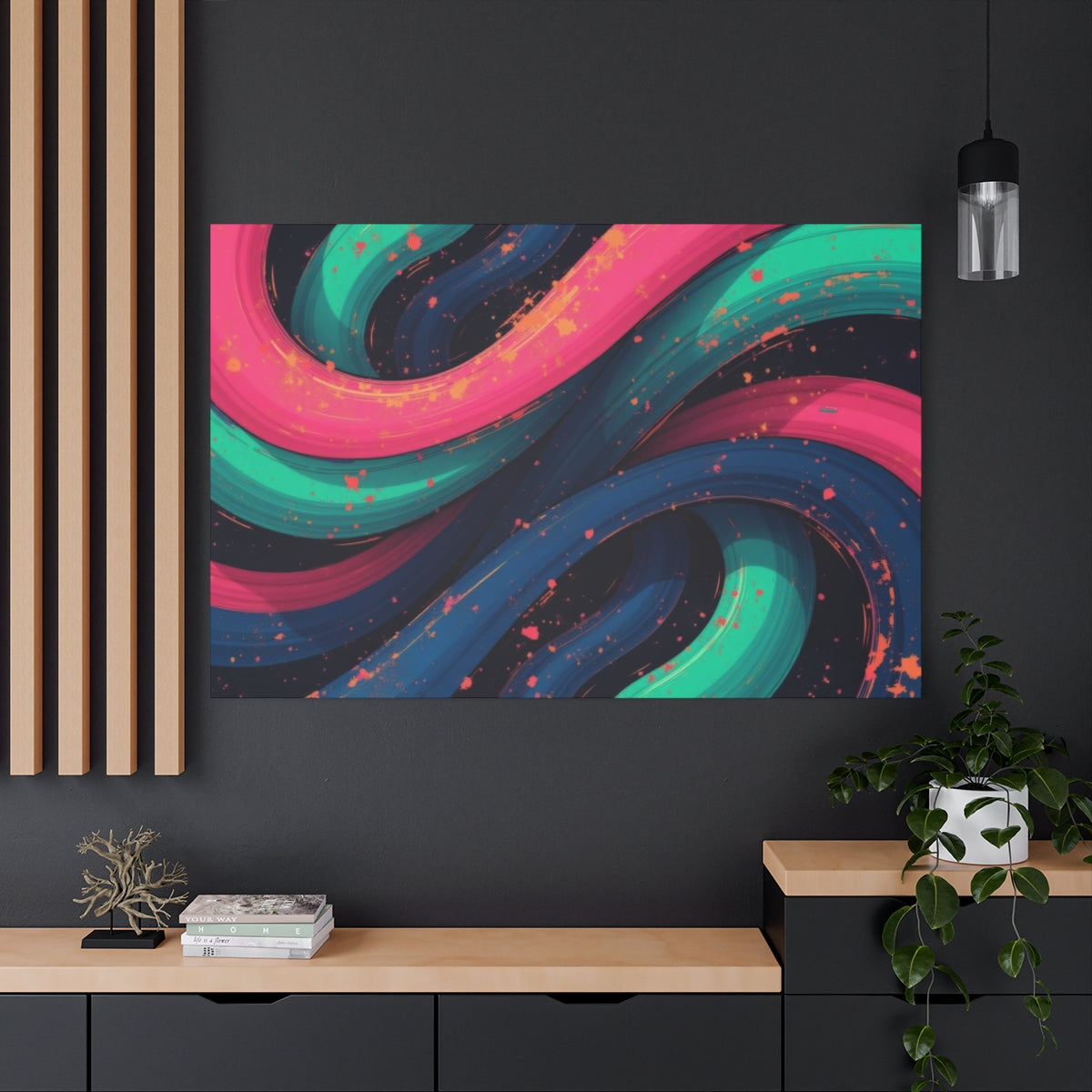 Neon River Currents