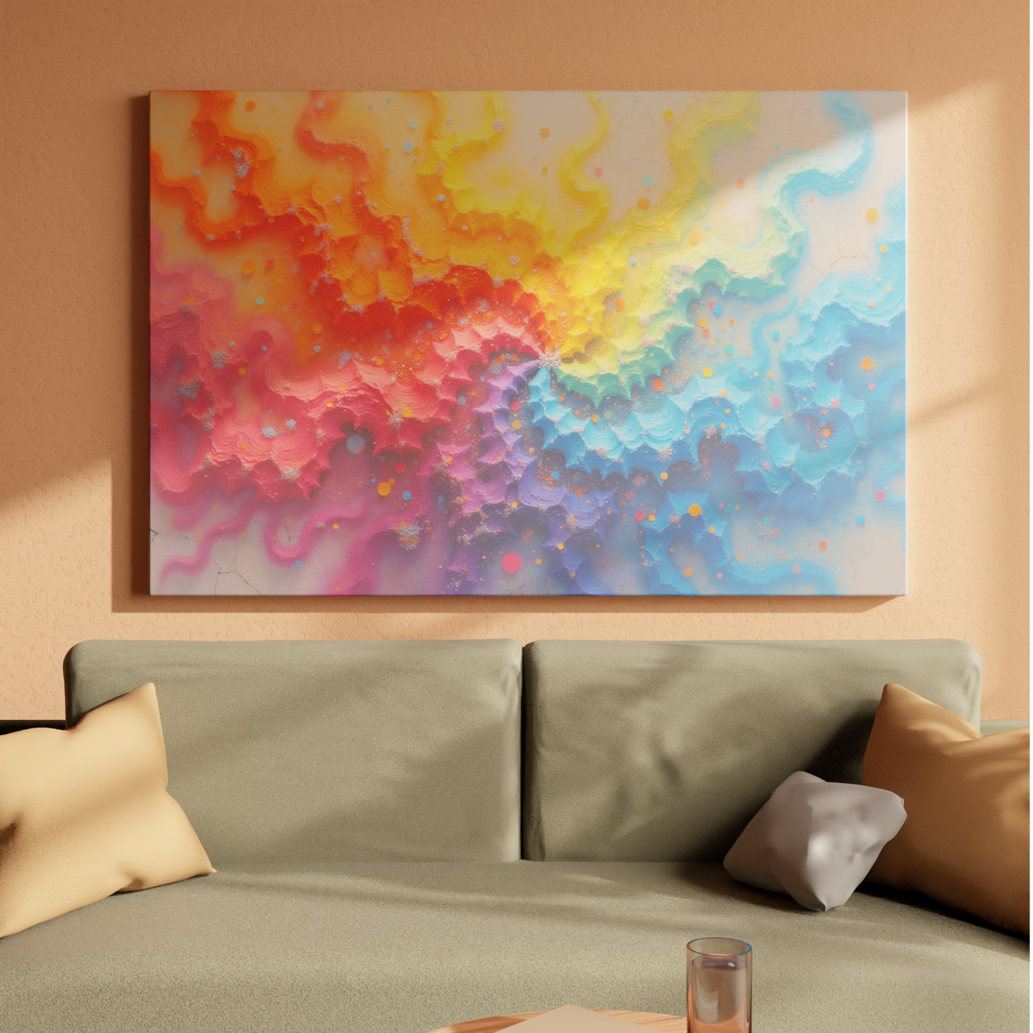 Swirl of Chromatic Waves