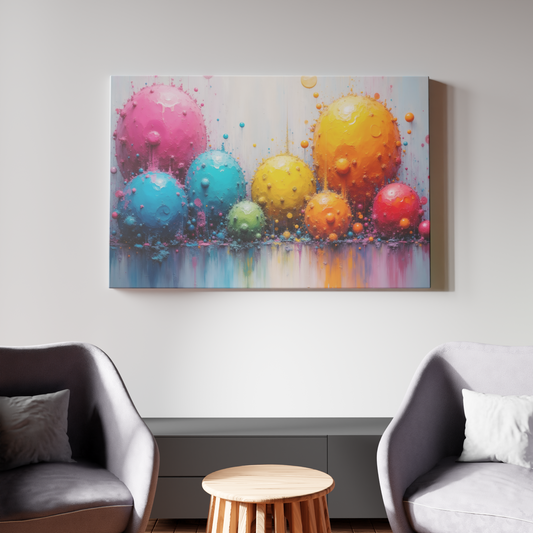 Burst of Colorful Spheres