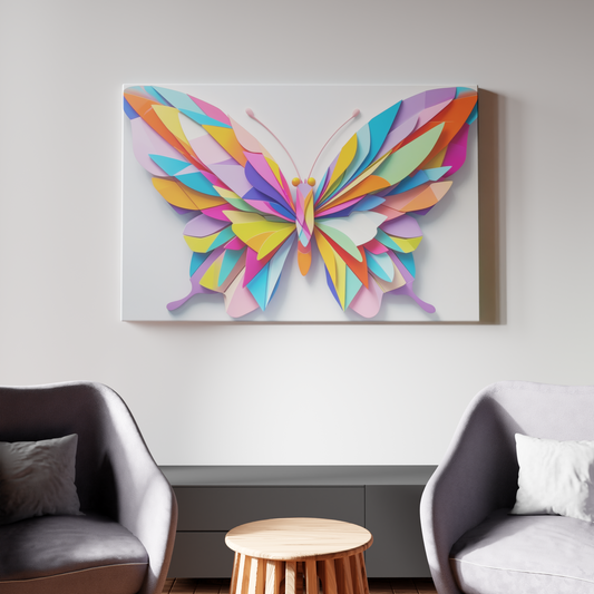 Vibrant Kaleidoscope Butterfly