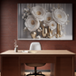 Ethereal Blossoms and Golden Vessels