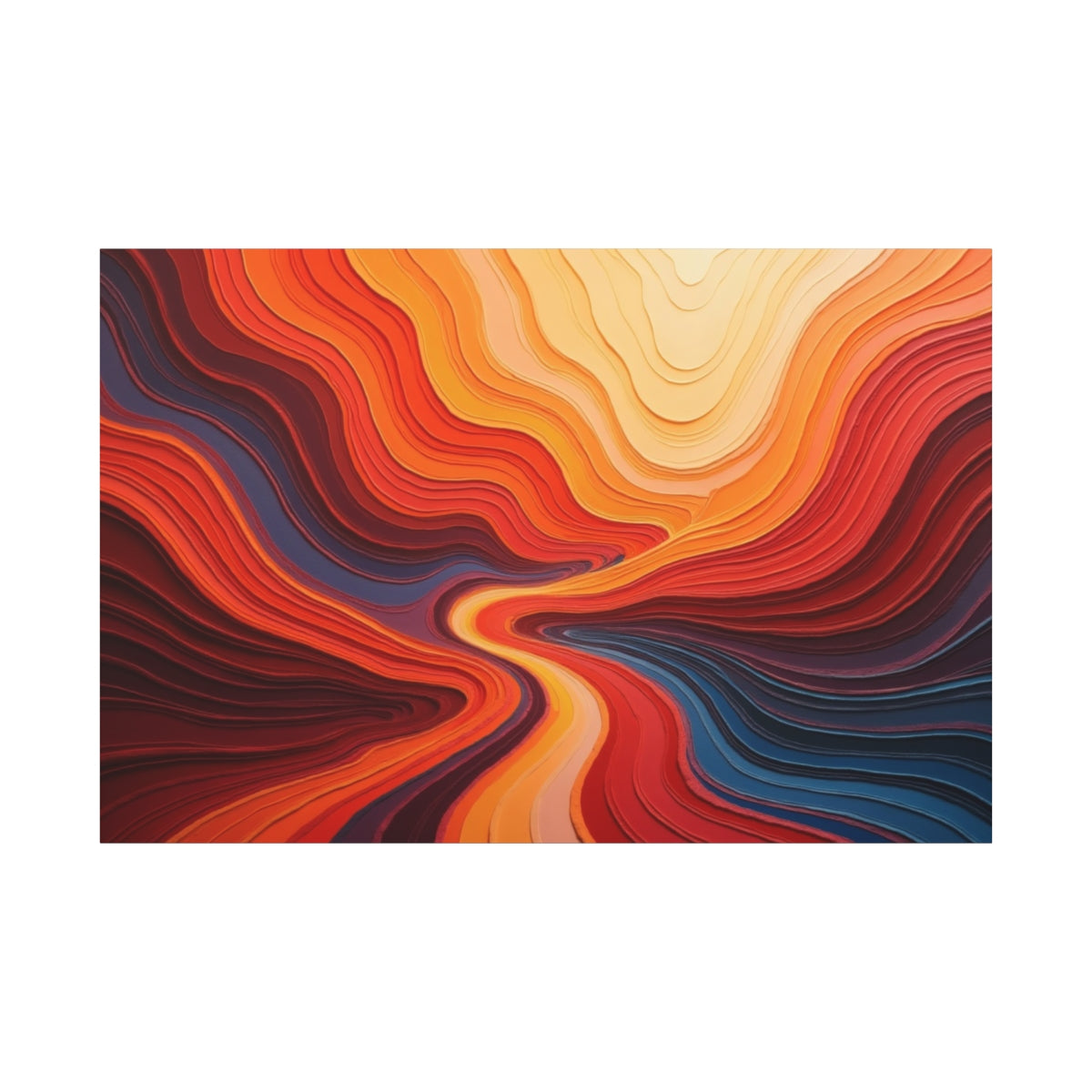 Flow of Fiery Hues