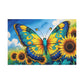 Butterfly Bliss Among Sunflowers