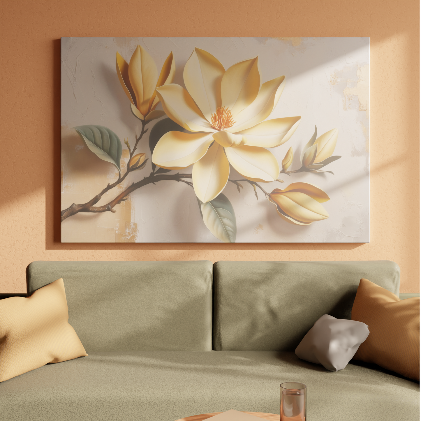 Golden Magnolia Elegance
