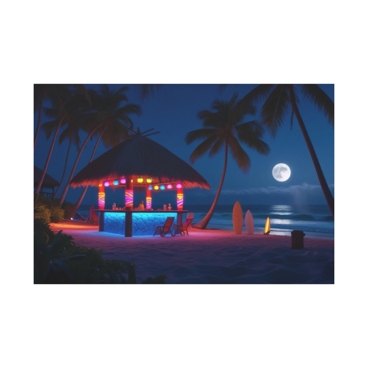 Moonlit Beach Oasis