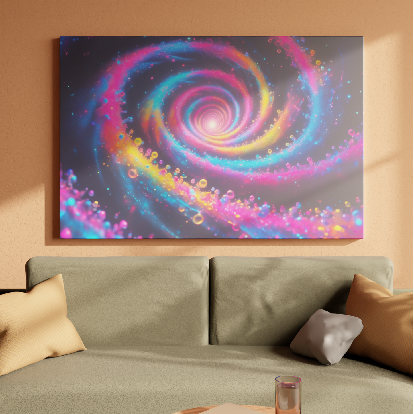 Cosmic Vortex of Colors