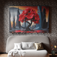 Crimson Blossom in a Surreal Realm