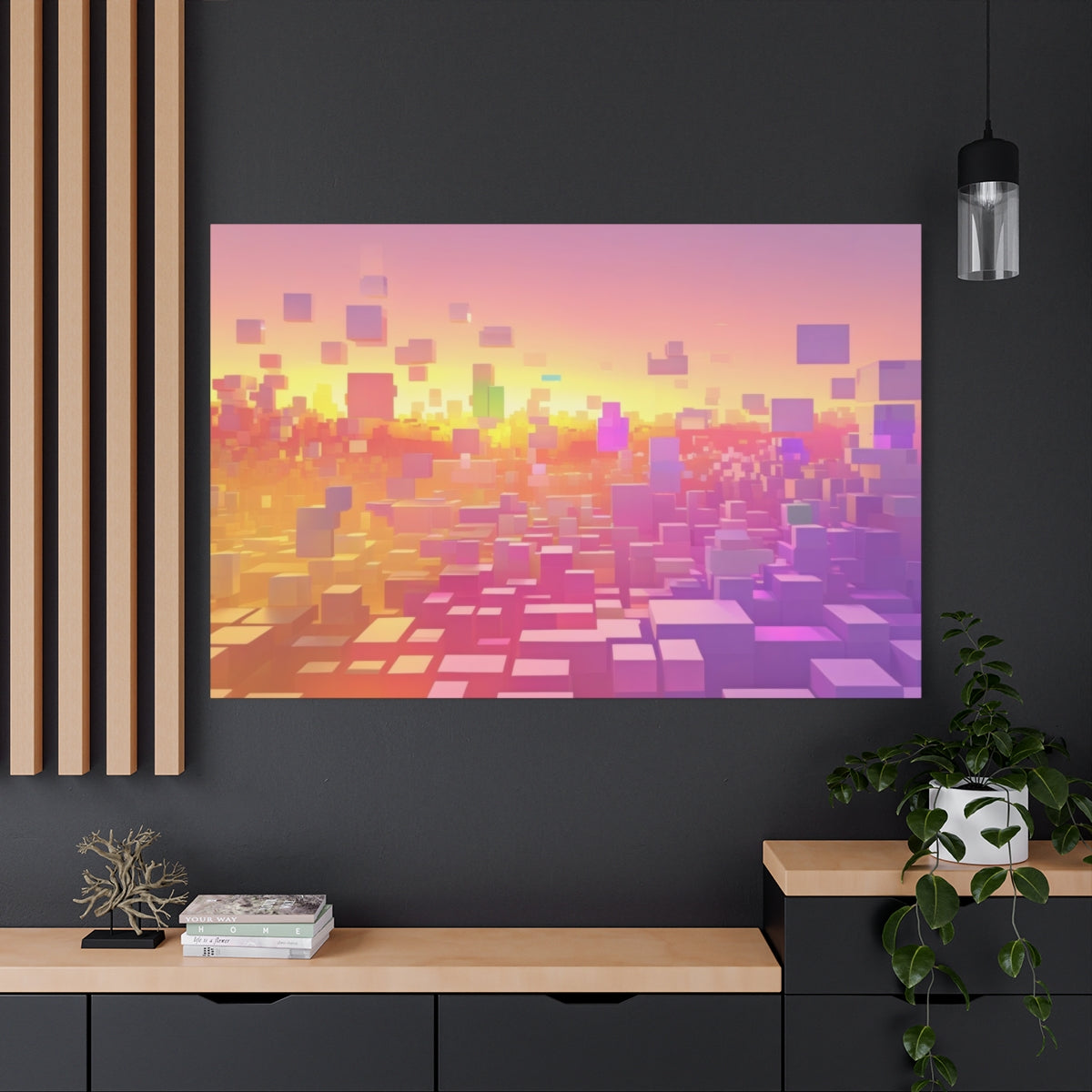 Sunset in the Digital Skyline