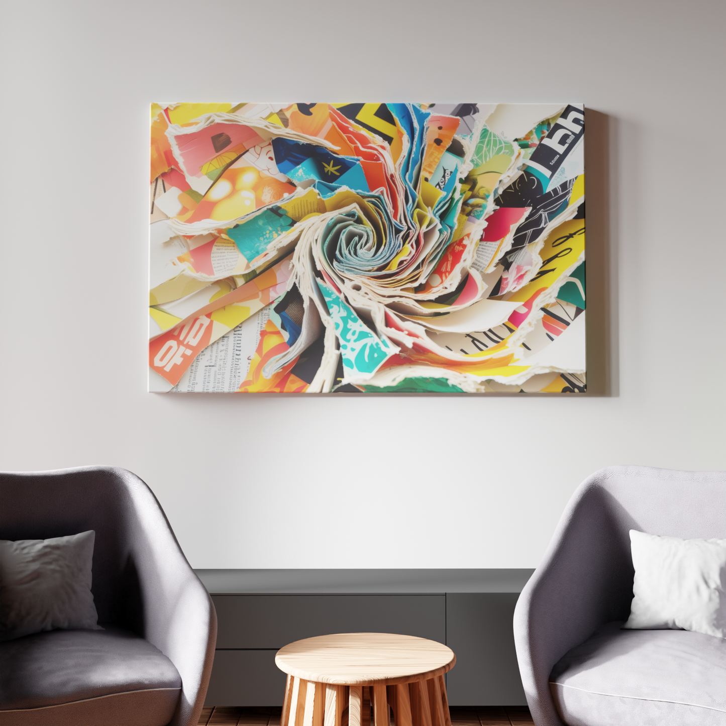 Vibrant Tornado of Colors