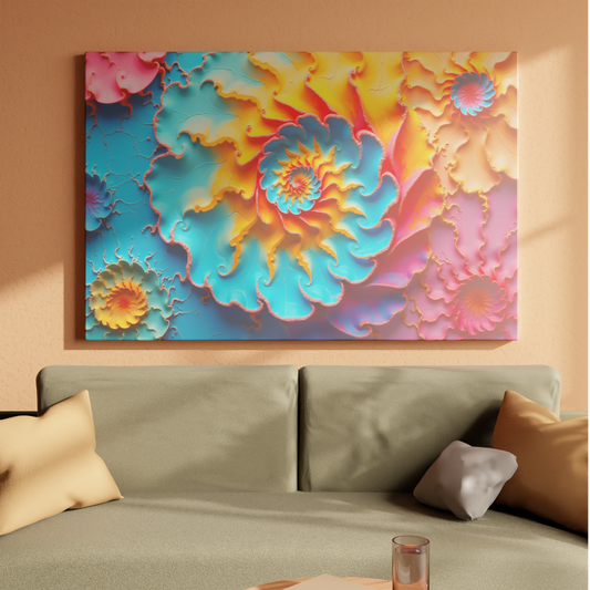 Vibrant Spiral Abstractions