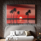 Crimson Sunset Oasis