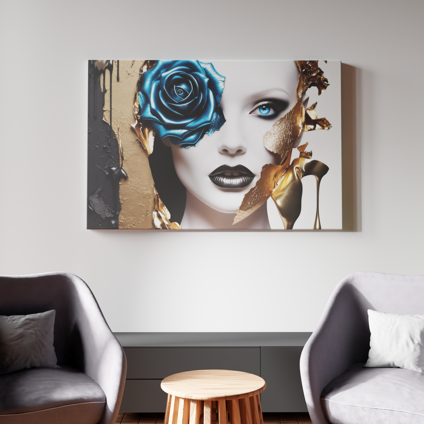 Elegance in Metallic Blooms