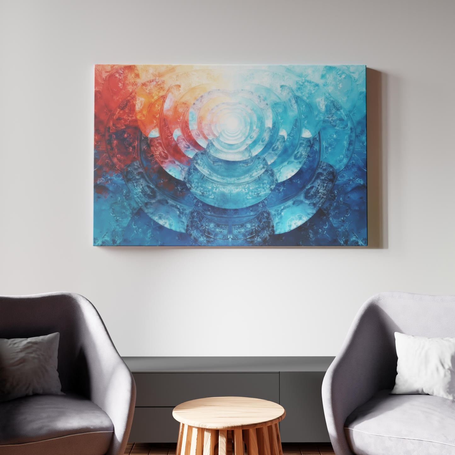 Ethereal Vortex: A Dance of Fire and Ice