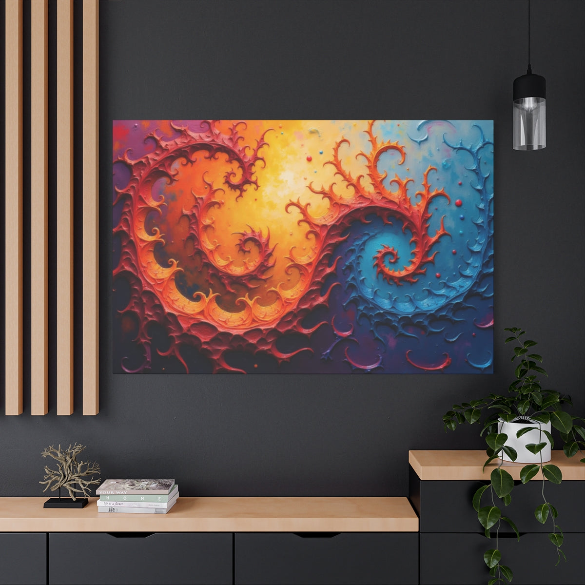 Fractal Dance of Fire and Ice