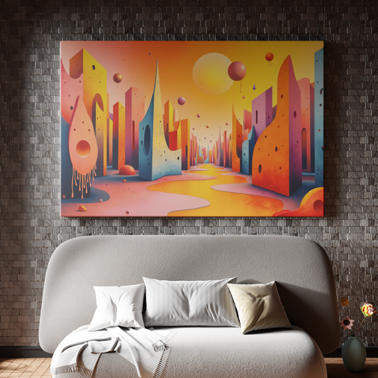 Surreal Spectrum Cityscape