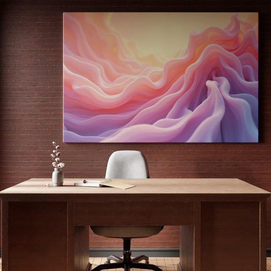 Sunset Waves of Fabric
