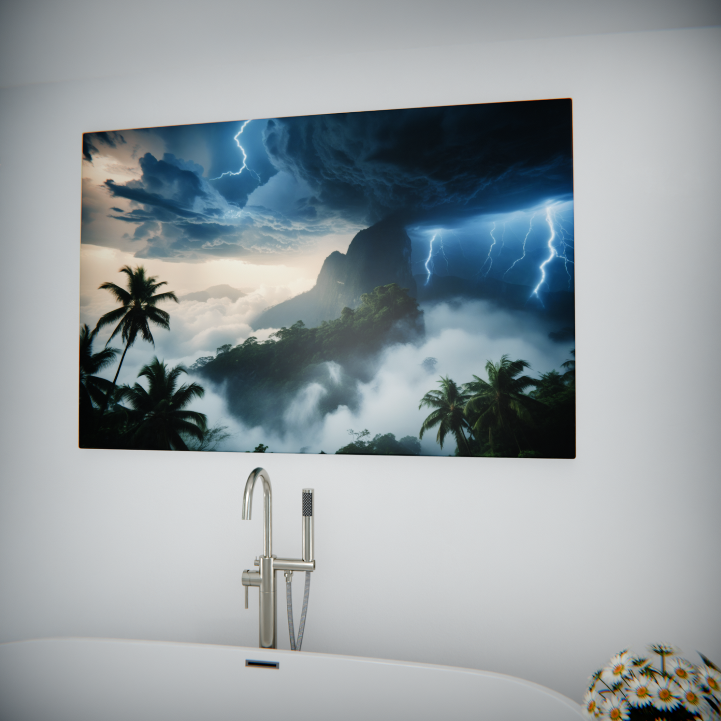 Storm Over Tropical Mountains