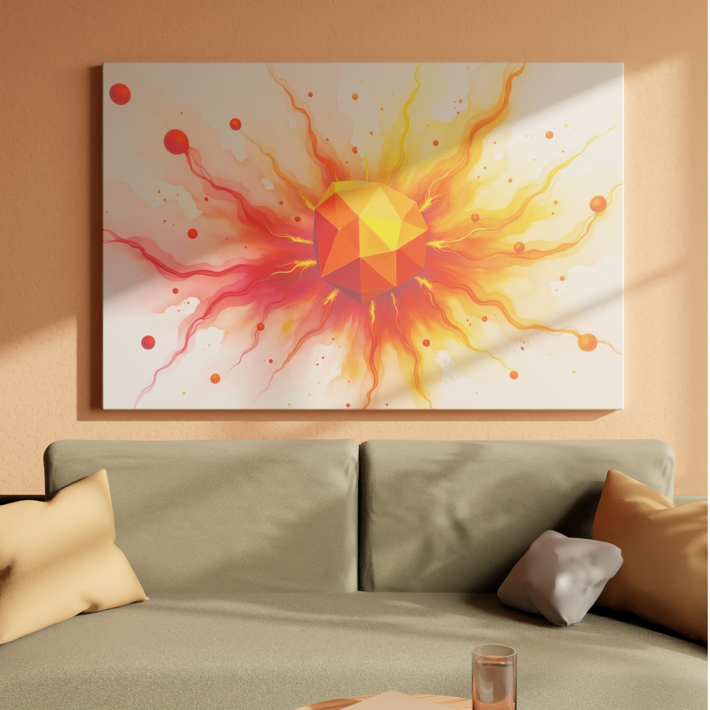 Explosion of Geometric Flame