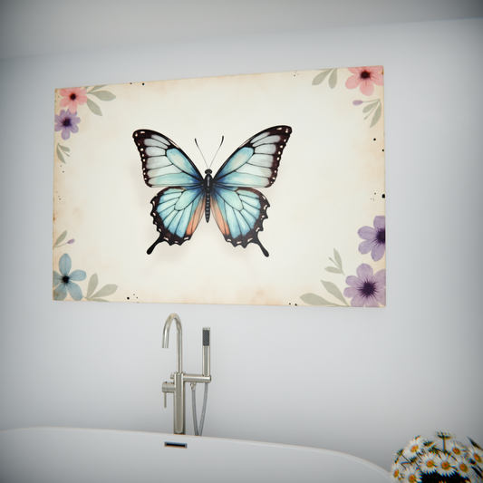 Whimsical Flight of the Azure Butterfly