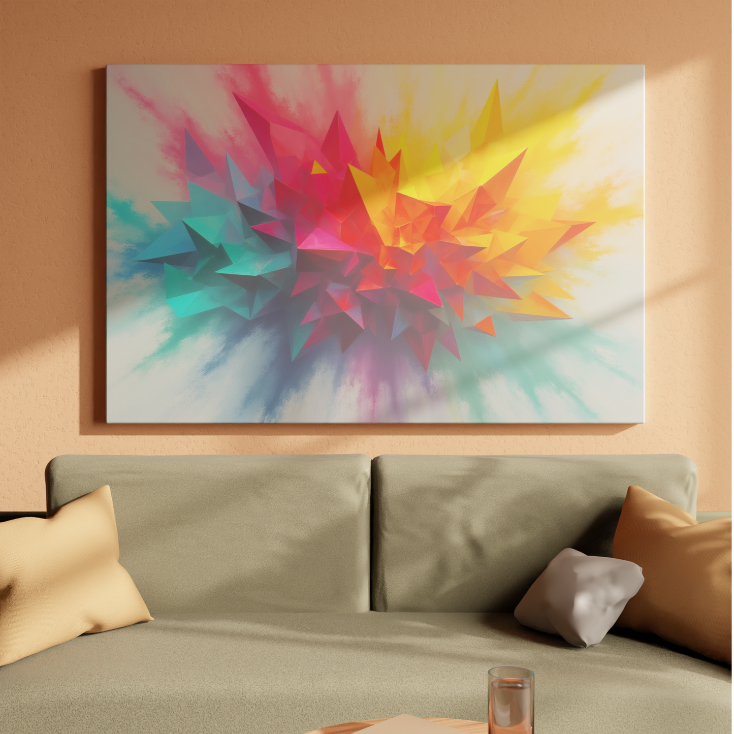 Colorful Geometric Burst